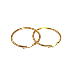 Boucles d'oreilles Créoles en or jaune - Castafiore