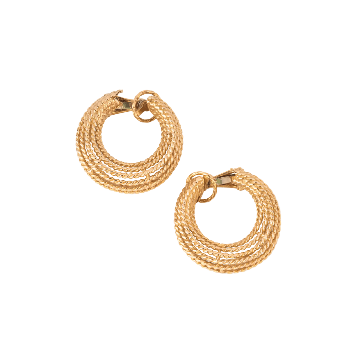 Boucles d'oreilles Créoles en or jaune - Castafiore