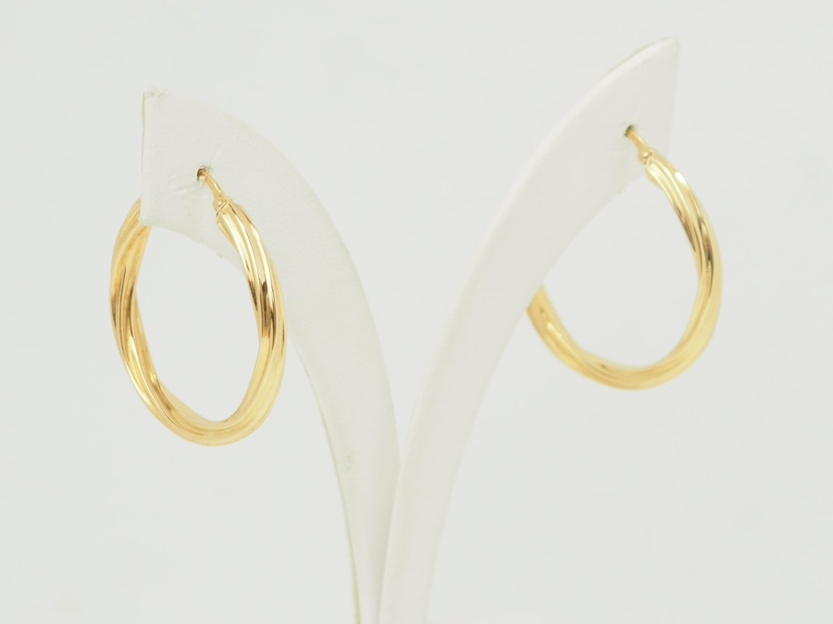 Boucles d'oreilles Créoles en or jaune