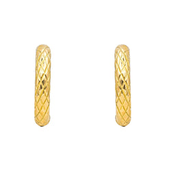 Boucles d'oreilles Créoles en or jaune - Castafiore