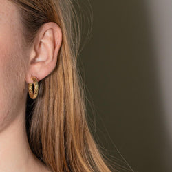 Boucles d'oreilles Créoles en or jaune - Castafiore