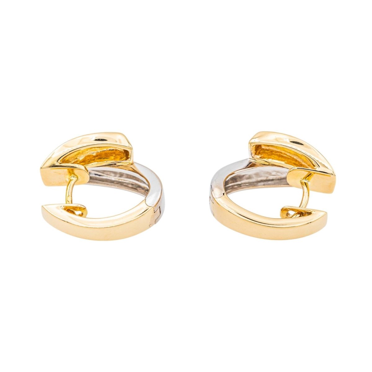 Boucles d'oreilles Créoles en Or Jaune 750 - Castafiore