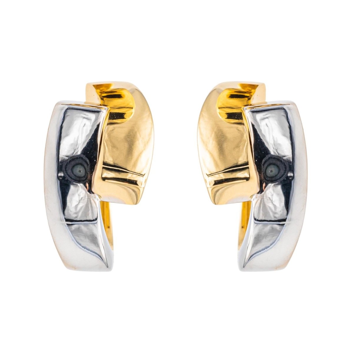 Boucles d'oreilles Créoles en Or Jaune 750 - Castafiore