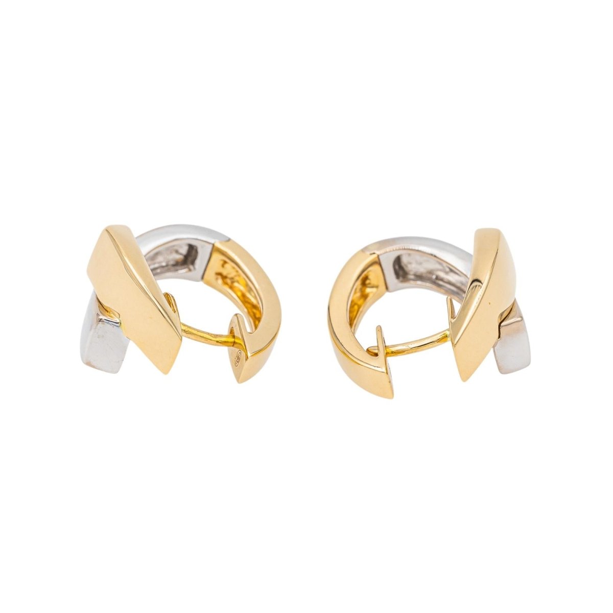 Boucles d'oreilles Créoles en Or Jaune 750 - Castafiore