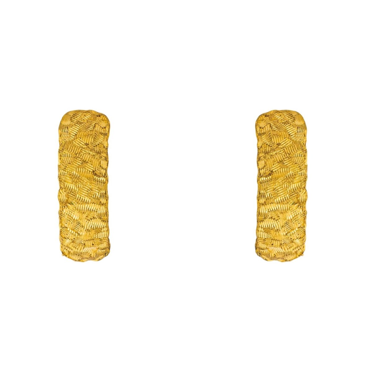 Boucles d'oreilles Créoles en or jaune - Castafiore