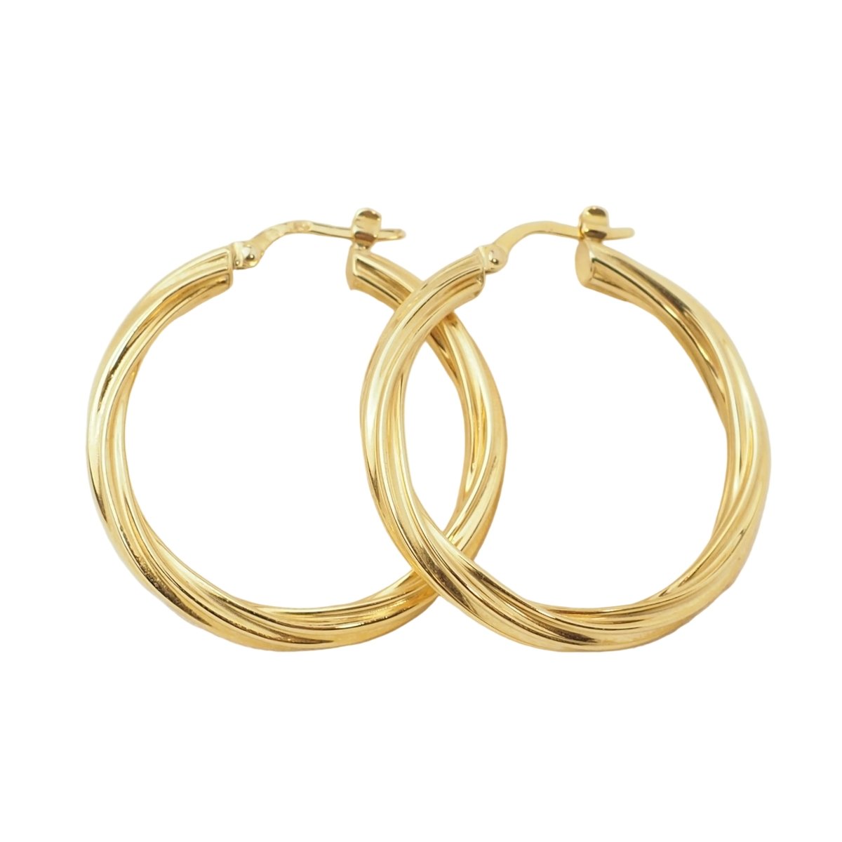 Boucles d'oreilles Créoles en or jaune - Castafiore