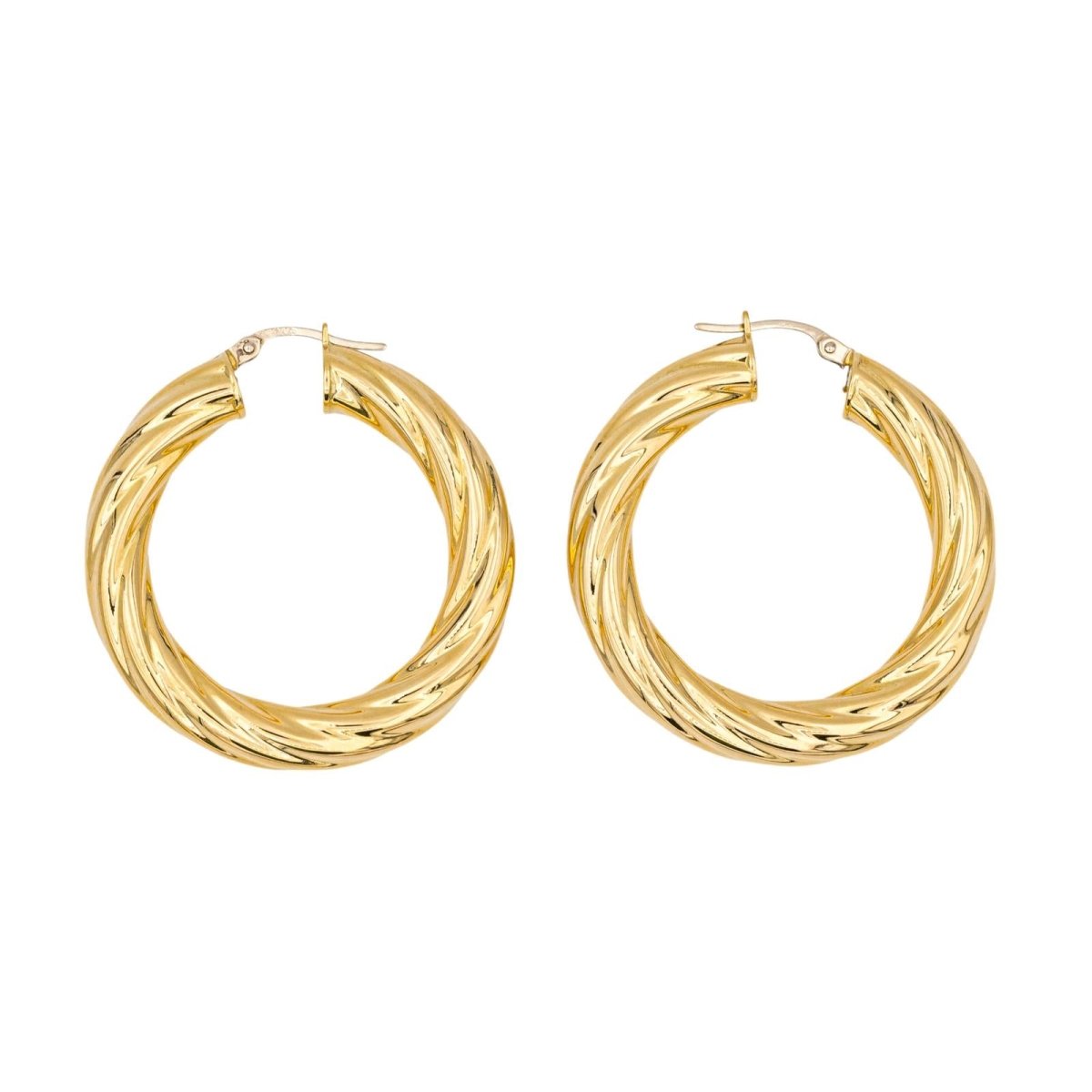 Boucles d'oreilles Créoles en or jaune - Castafiore