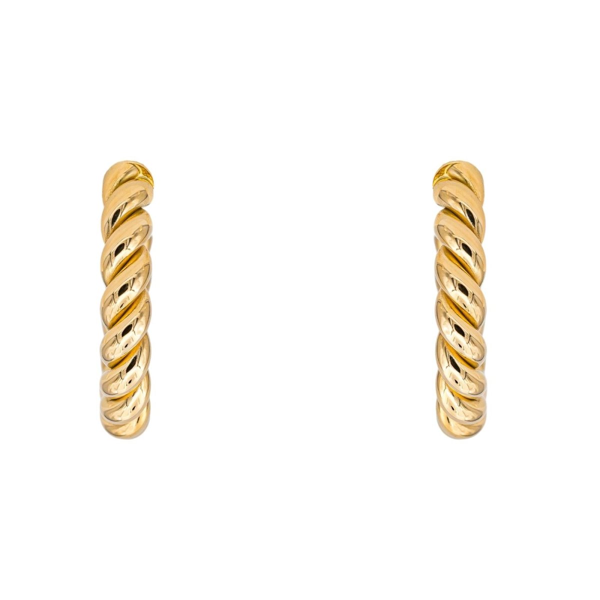Earrings Yellow gold hoop earrings
