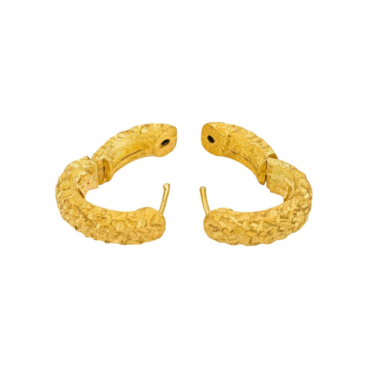 Boucles d'oreilles Créoles en or jaune - Castafiore