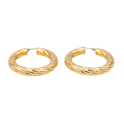 Boucles d'oreilles Créoles en or jaune - Castafiore