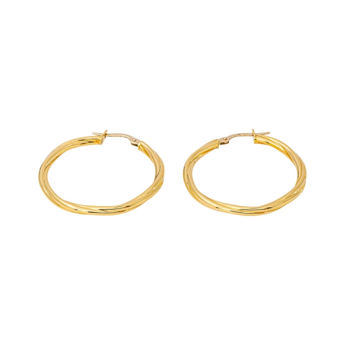 Boucles d'oreilles Créoles en or jaune - Castafiore
