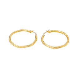 Boucles d'oreilles Créoles en or jaune - Castafiore