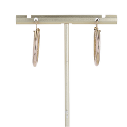 Boucles d'oreilles Créoles en or rose - Castafiore