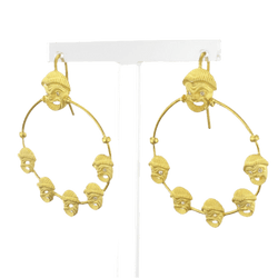 Boucles d'oreilles Créoles en vermeil et or jaune - Castafiore