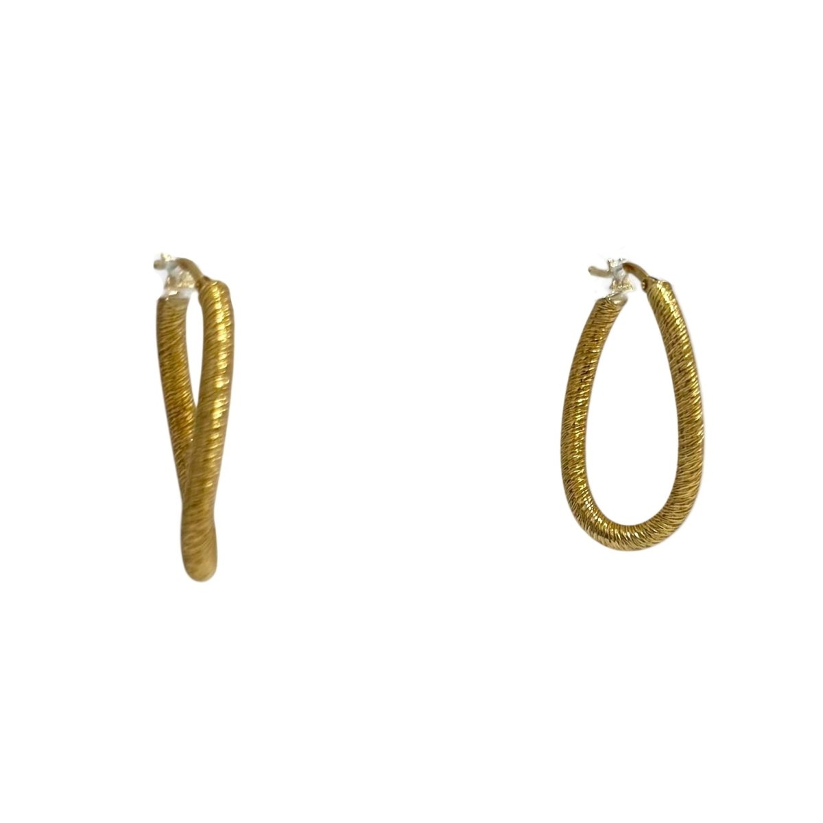 Boucles d'oreilles Créoles GEORGES LENFANT en or jaune - Castafiore