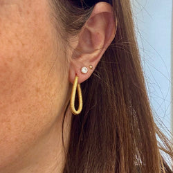 Boucles d'oreilles Créoles GEORGES LENFANT en or jaune - Castafiore