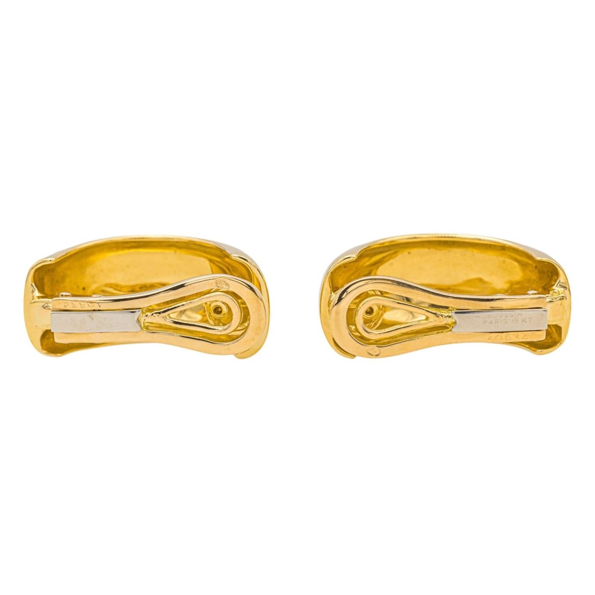 Boucles d'oreilles Créoles MAUBOUSSIN en or jaune - Castafiore