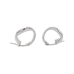 Boucles d'oreilles Créoles Or blanc - Castafiore