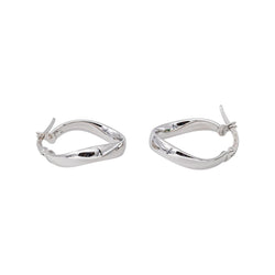 Boucles d'oreilles Créoles Or blanc - Castafiore