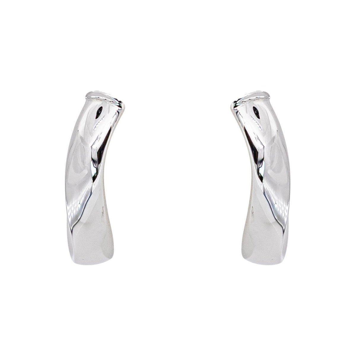 Boucles d'oreilles Créoles Or blanc - Castafiore