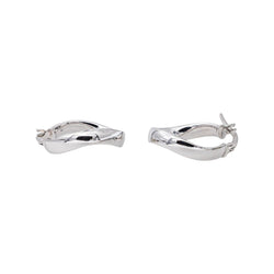Boucles d'oreilles Créoles Or blanc - Castafiore