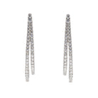 Boucles d'oreilles Créoles Or blanc Diamant - Castafiore