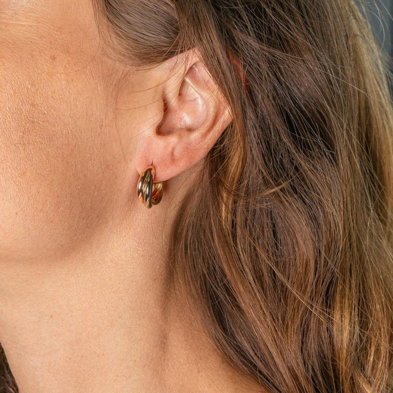 Boucles d'oreilles Créoles Or jaune - Castafiore
