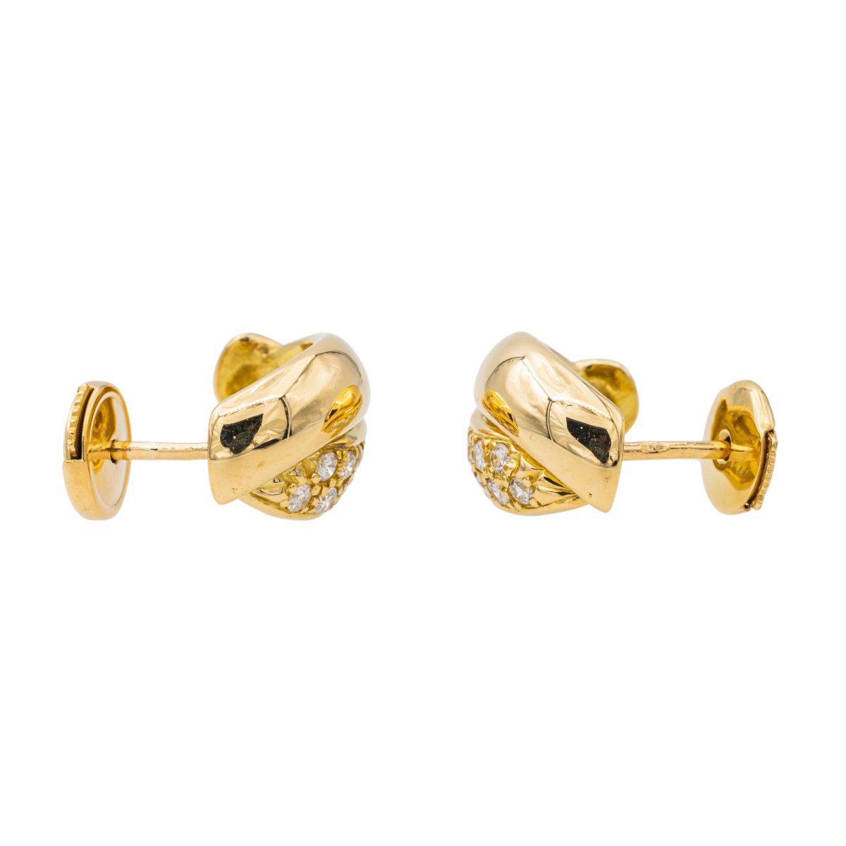 Boucles d'oreilles Créoles Or jaune Diamant - Castafiore