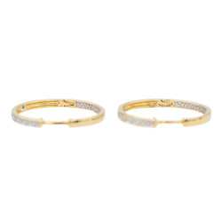 Boucles d'oreilles Créoles Or jaune Diamant - Castafiore