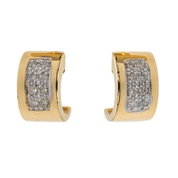 Boucles d'oreilles Créoles Or jaune Diamant - Castafiore