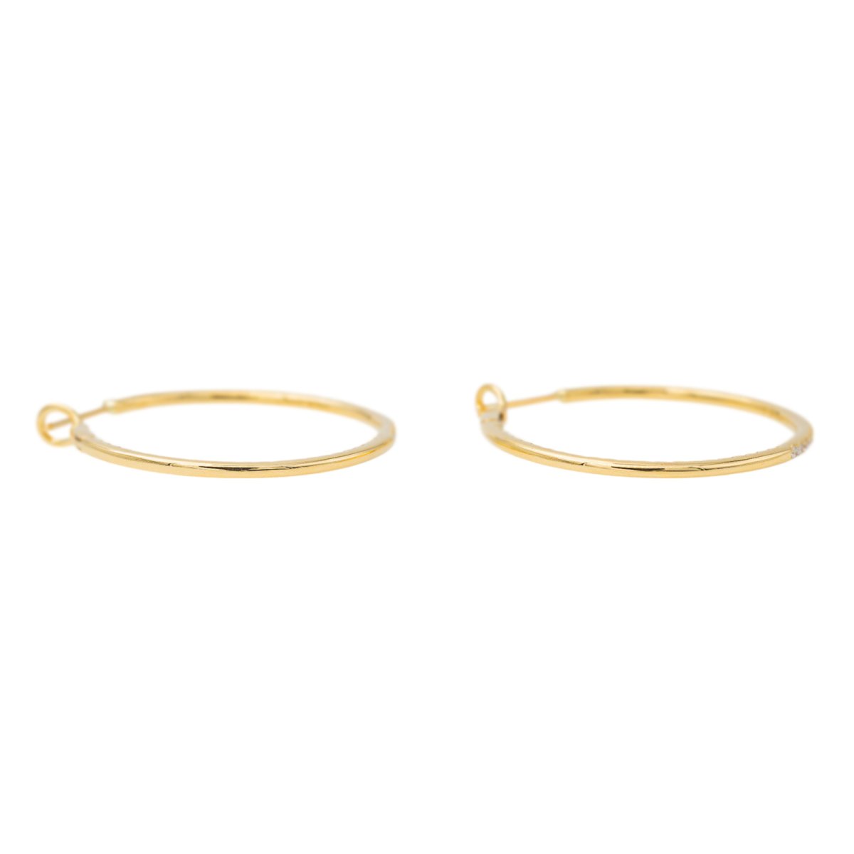 Boucles d'oreilles Créoles Or jaune Diamant - Castafiore