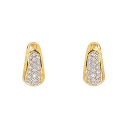 Boucles d'oreilles Créoles Or jaune Diamant - Castafiore