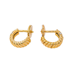 Boucles d'oreilles Créoles Or jaune Diamant - Castafiore