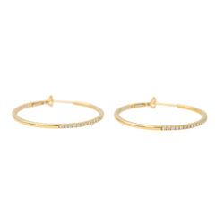 Boucles d'oreilles Créoles Or jaune Diamant - Castafiore