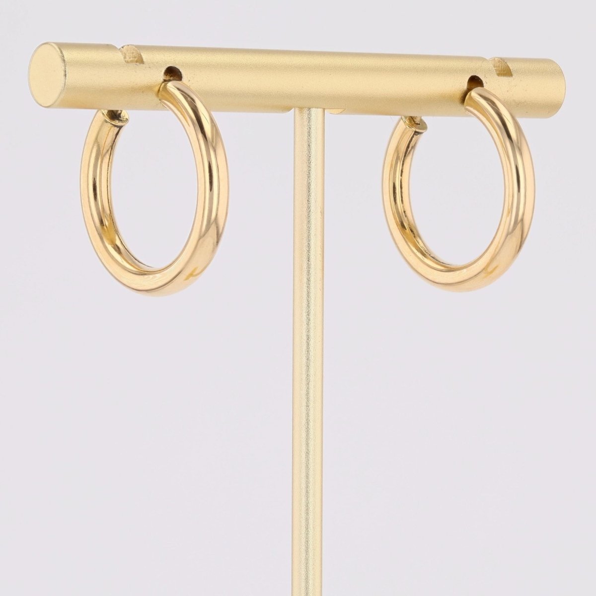 Boucles d'oreilles créoles or jaune occasion - Castafiore