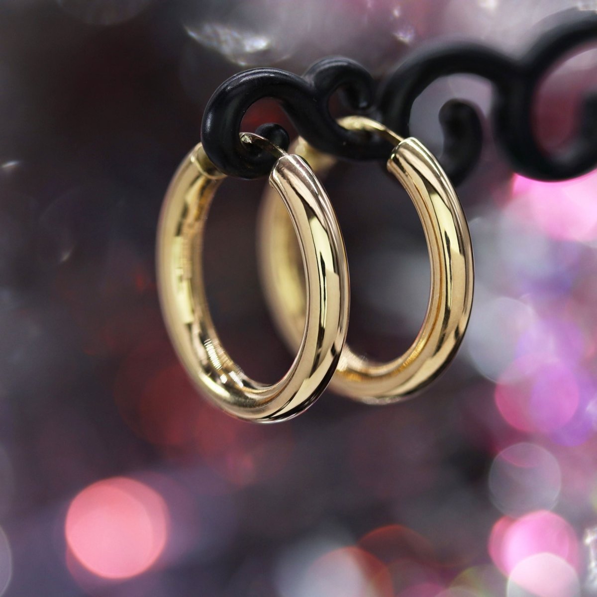 Boucles d'oreilles créoles or jaune occasion - Castafiore