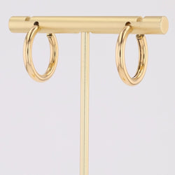 Boucles d'oreilles créoles or jaune occasion - Castafiore