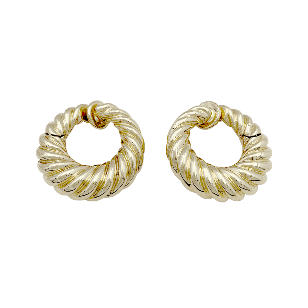 Boucles d'oreilles Créoles VAN CLEEF & ARPELS en or jaune - Castafiore