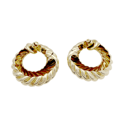 Boucles d'oreilles Créoles VAN CLEEF & ARPELS en or jaune - Castafiore