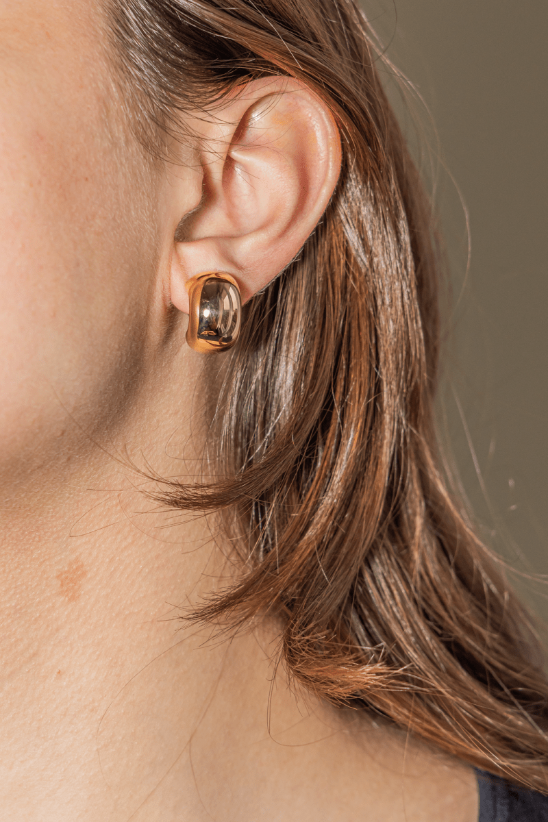 Boucles d'oreilles Demi créoles Or jaune - Castafiore