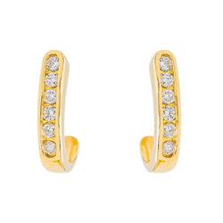 Boucles d'oreilles Diamant en or jaune - Castafiore