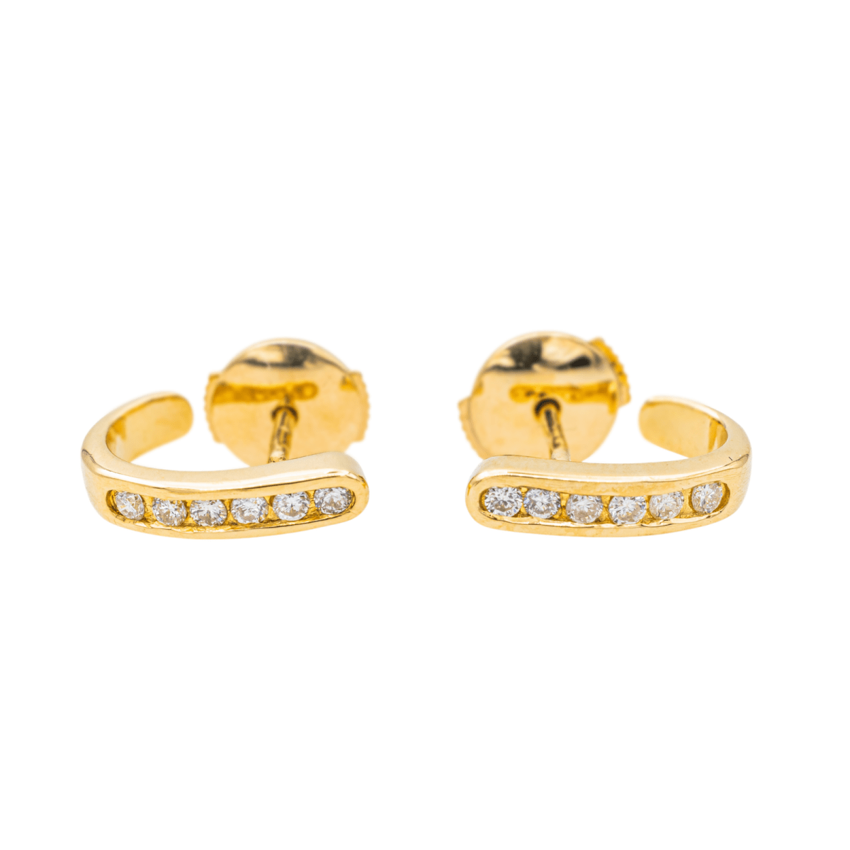 Boucles d'oreilles Diamant en or jaune - Castafiore