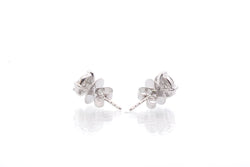 Boucles d’oreilles diamants en or blanc 18k - Castafiore