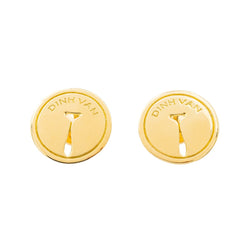 Boucles d'oreilles DINH VAN "Punaise" en or jaune - Castafiore