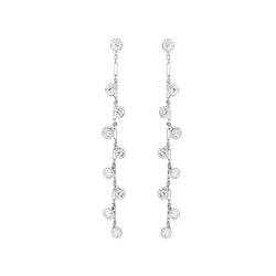 Boucles d'oreilles DIOR "Baby diamants" en or blanc et diamants - Castafiore