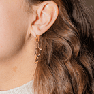 Boucles d'oreilles Dior Bois de rose en or jaune - Castafiore