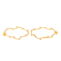 Boucles d'oreilles Dior Bois de rose en or jaune - Castafiore