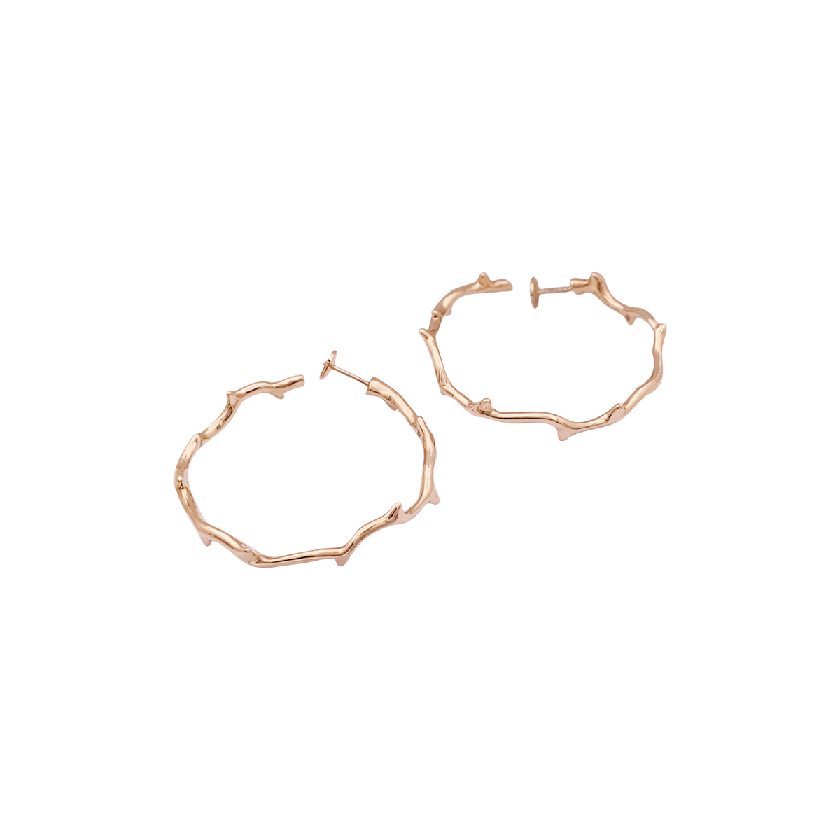 Boucles d'oreilles DIOR, "Bois de Rose" en or rose - Castafiore