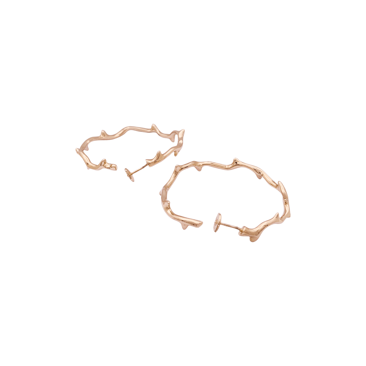 Boucles d'oreilles DIOR, "Bois de Rose" en or rose - Castafiore