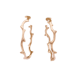 Boucles d'oreilles DIOR, "Bois de Rose" en or rose - Castafiore